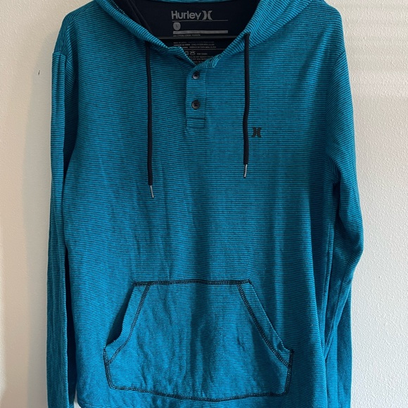 Hurley Tops - Hurley Blue Striped Hoodie